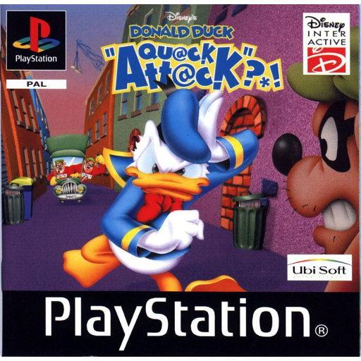 Donald Duck Quack Attack box art for Playstation